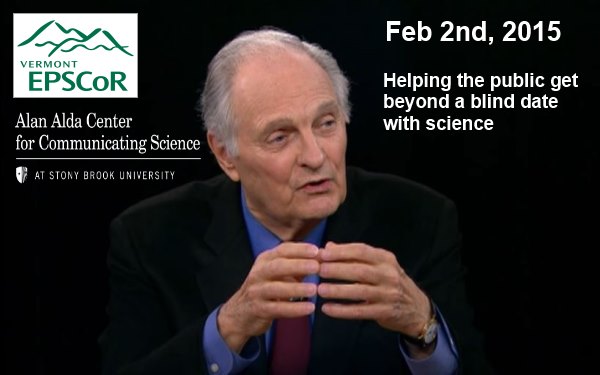 Alan Alda presents at the University of Vermont